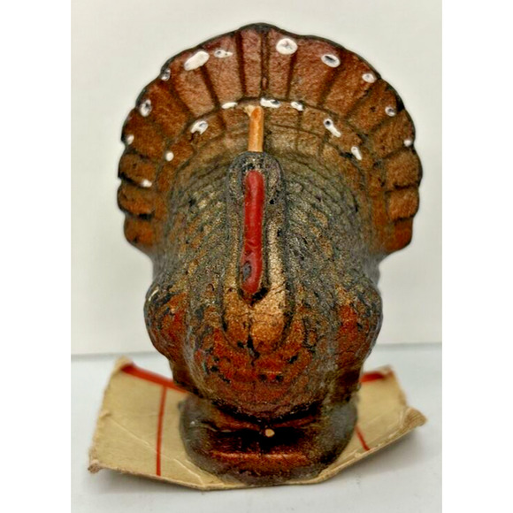 Vintage Gurley Thanksgiving Turkey Candle 2.5" SKU H562 - Picture 1 of 4